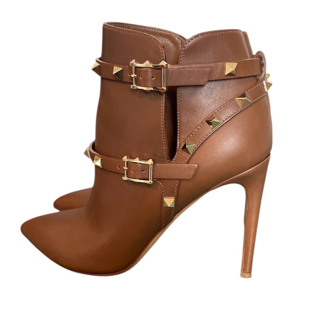 VALENTINO Garavani Rockstud Stiletto Heeled Ankle Boots Booties \\ 37 - Picture 5 of 15
